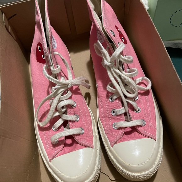 CDG x Converse Pink Hightop - Picture 3 of 3